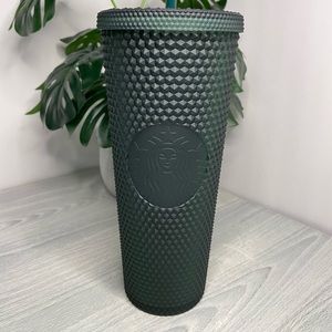 Starbucks Matte Green Jelly Studded Soft Touch Venti Cup Tumbler BNWT